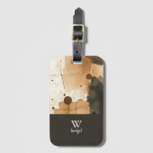 中性オーガニック流組成 ラゲッジタグ (正面縦)