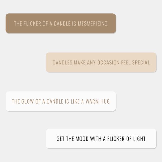 中性キャンドルタンパー防止シールの組み合わせラベル ラベル (グループ)