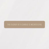 中性キャンドルタンパー防止シールの組み合わせラベル ラベル (デザイン1)