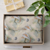 中性コウノトリ赤ちゃんシャワー白い宝石 薄葉紙 (ギフト)