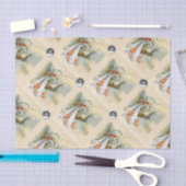 中性コウノトリ赤ちゃんシャワー白い宝石 薄葉紙 (クラフト)