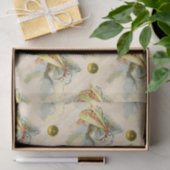 中性コウノトリ赤ちゃんシャワー黄色の宝石 薄葉紙 (ギフト)