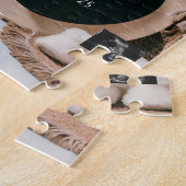 中性シンプルデジタル妊娠の発表 ジグソーパズル (側面)