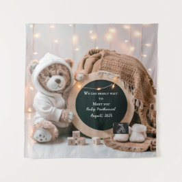 中性シンプルデジタル妊娠の発表 タペストリー