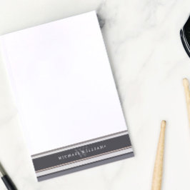 中性ストライプモノグラムの ポストイット