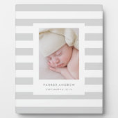 中性ストライプ フォトプラーク (正面)