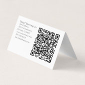 中性ソフトフローラQR折り畳み名刺 名刺 (裏面)