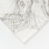 中性ソフトポピーの花 フリースブランケット (角)