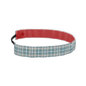 中性タータンチェックパターン アスレチックヘッドバンド (左)