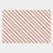 中性デイジーフローラストライプ水玉模様 ラッピングペーパーシート (正面2)