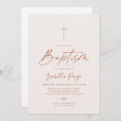 中性バプテスマ《キリスト教》洗礼式や命名式 招待状 (正面/裏面)