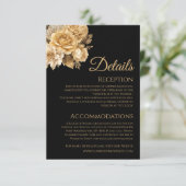 中性フラワーブーケ結婚の詳細- エンクロージャーカード (スタンド正面)