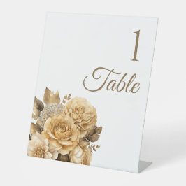 中性フラワーブーケ結婚ーズ 台座サイン