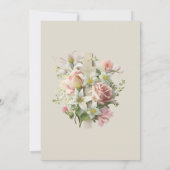 中性フローラクロスバプテスマ 招待状 (裏面)