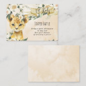 中性フローラライオンおむつラッフルエンクロージャカード エンクロージャーカード (正面/裏面)