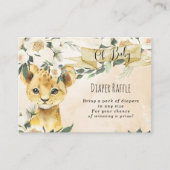 中性フローラライオンおむつラッフルエンクロージャカード エンクロージャーカード (正面)