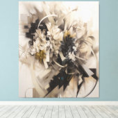 中性フローラ植物性ソフトインスパイア自然 キャンバスプリント (インサイチュ (ウッドフロア))