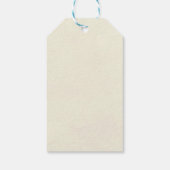 中性ベビーシャワーラベルは鹿を好む ギフトタグ (裏面)