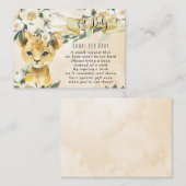 中性ベビーライオンの本ベビーリクエストカード エンクロージャーカード (正面/裏面)