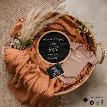 中性ボホバスケットパンパ妊娠の発表