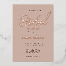 中性モダンシンプルブライダルシャワー金ゴールド