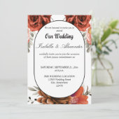 中性モダンフローラ素朴乾エレガント杯 招待状 (スタンド正面)