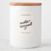 中性モダン大豆ワックス溶解ラベル フードラベル (正面)