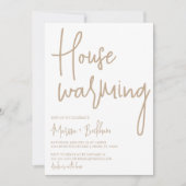 中性モダン引っ越し祝いパーティー招待状 招待状 (正面)