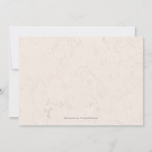 中性モダン植物性フローラ園写真救 セーブザデート (裏面)