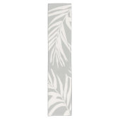 中性モダン熱帯葉 ショートテーブルランナー (正面)