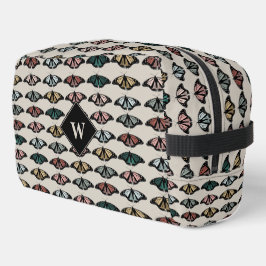 中性モダン蝶ガーデンパターンモノグラム ドップキット