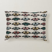 中性モダン蝶ガーデンパターン アクセントクッション (裏面)