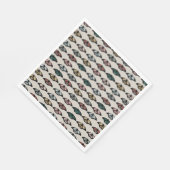 中性モダン蝶ガーデンパターン スタンダードランチョンナプキン (角)