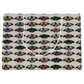 中性モダン蝶ガーデンパターン ラージペーパーバッグ (正面)