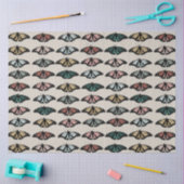 中性モダン蝶ガーデンパターン 薄葉紙 (クラフト)