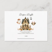 中性不気味コテージおむつラッフル エンクロージャーカード (正面)