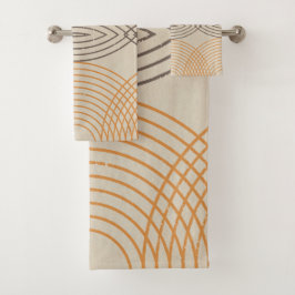 中性動揺して図形 バスタオルセット