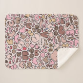 中性女性の乳房パッテン シェルパブランケット (正面(横))