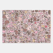 中性女性の乳房パッテン ラッピングペーパーシート (正面3)