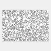 中性女性の乳房パッテン ラッピングペーパーシート (正面2)