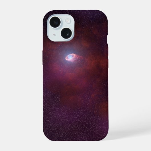中性子星からのパルサー風。 iPhone 15ケース (裏面)
