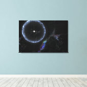 中性子星SGR 1806-20 キャンバスプリント (インサイチュ (ウッドフロア))