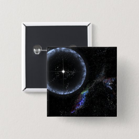 中性子星SGR 1806-20 缶バッジ (正面&裏面)