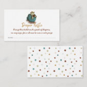 中性恐竜おむつラッフルチケット エンクロージャーカード (正面/裏面)