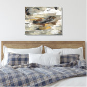 中性抽象芸術グレープリント |シルビア・ヴァシレバ キャンバスプリント (インサイチュ (寝室))