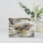 中性抽象芸術グレープリント |シルビア・ヴァシレバ ポストカード (スタンド正面)