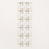 中性抽象芸術円パターン2 ヨガマット (正面)