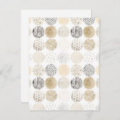 中性抽象芸術円パターン ポストカード (正面/裏面)