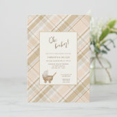 中性格子状ベビー台車 招待状 (スタンド正面)