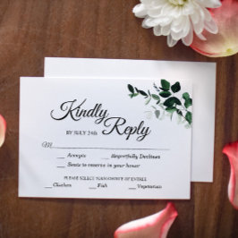 中性植物応答カードと食事の選択 出欠カード